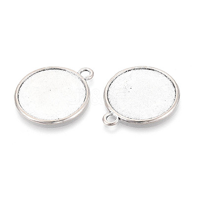 Tibetan Style Alloy Pendants Cabochon Settings PALLOY-N178-12AS-F-1