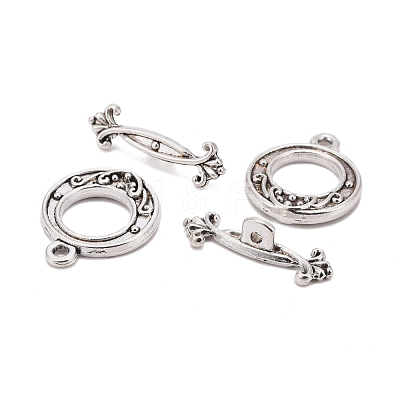 Tibetan Style Alloy Toggle Clasps LF1081Y-NF-1