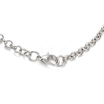 Brass Pendant Necklaces NJEW-P299-A01-P-1