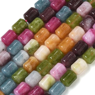 Dyed Natural White Jade Beads Strands GG-CBAADBA-A02-1