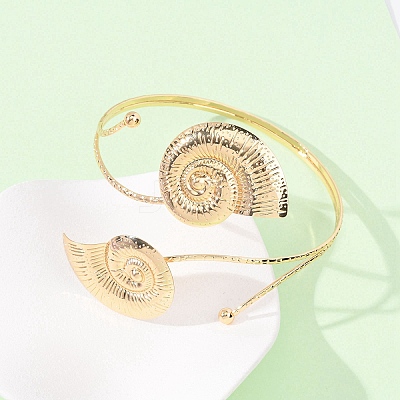 Alloy Cuff Bangles BJEW-Z168-01G-01-1