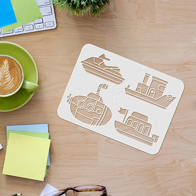 PET Hollow out Drawing Painting Stencils Sets for Kids Teen Boys Girls DIY-WH0172-442-1