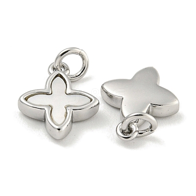 Brass with Sea Shell Charms KK-Q820-15P-1