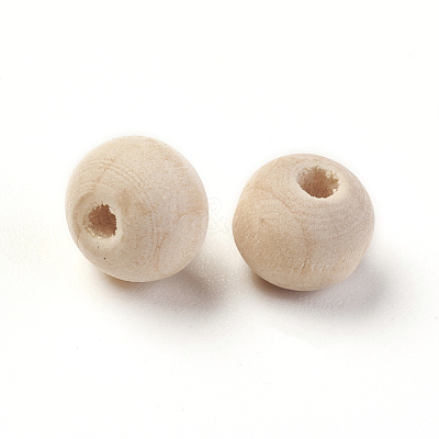 Unfinished Wood Beads WOOD-X0004-01-LF-1