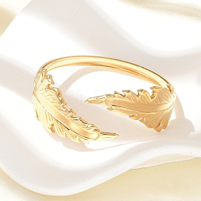 304 Stainless Steel Cuff Bangles for Women BJEW-B120-07G-01-1