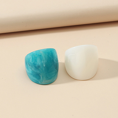 2Pcs Acrylic Finger Rings WGCB53E-01-1