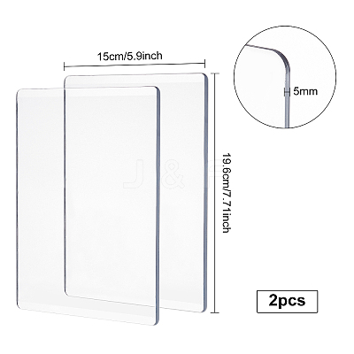 DIY Acrylic Die Cutting Machine Auxiliary Board TOOL-WH0122-47P-02-1