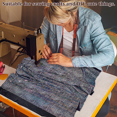 Polyester Bronzing Fabric DIY-WH0308-542-1