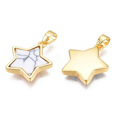 Real 18K Gold Plated Brass Pendants KK-N233-173A-01A-1