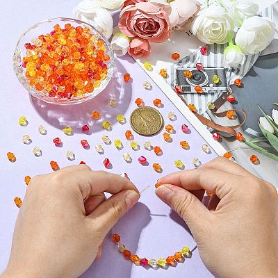 5 Styles Transparent Acrylic Beads TACR-YW0002-04B-1
