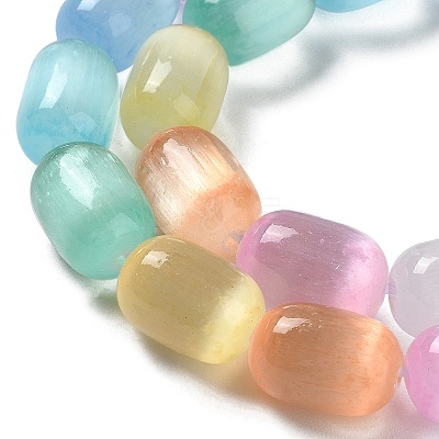 Natural Selenite Beads Strands G-F750-M-1