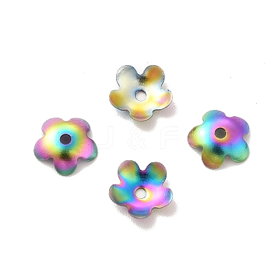 Ion Plating(IP) 304 Stainless Steel Bead Caps X-STAS-K113-01MC-1