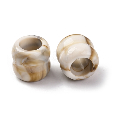 Two Tone Opaque Acrylic Beads OACR-Z025-01B-1