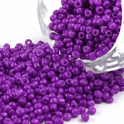 Baking Paint Glass Seed Beads SEED-S001-K13-1