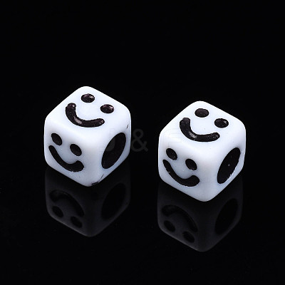 Opaque Acrylic Beads SACR-S273-43-1