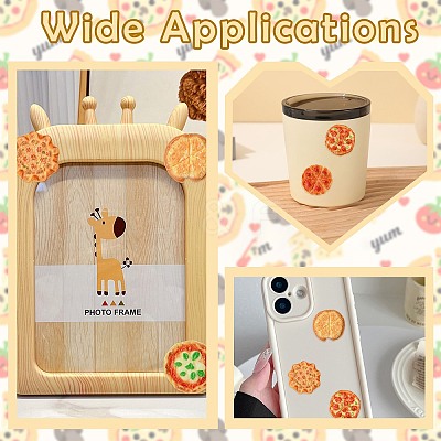 30Pcs 5 Styles Resin Imitation Pizza RESI-CJ0005-27-1