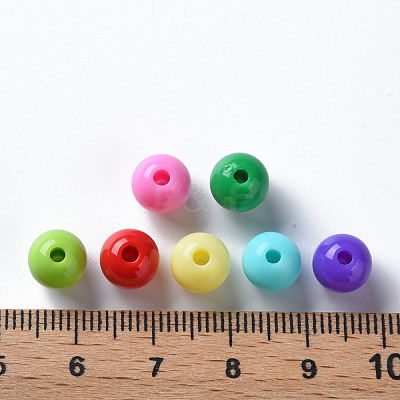 Opaque Acrylic Beads MACR-S370-C8mm-M2-1