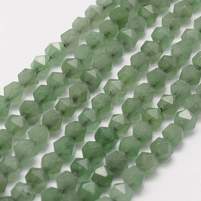 Natural Green Aventurine Beads Strands G-F523-02-6mm-1