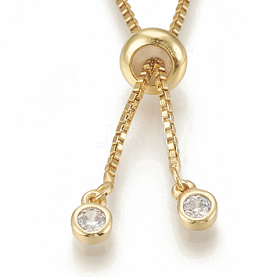 Adjustable Brass Necklace Making KK-Q746-002G-1