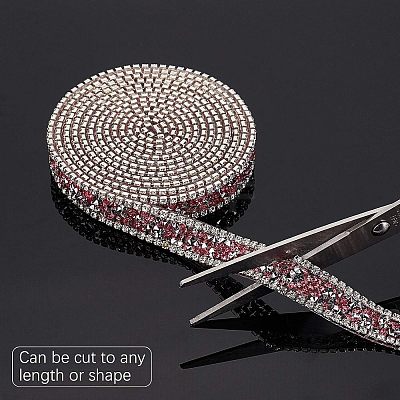 Glitter Hotfix Rhinestone(Hot Melt Adhesive On The Back) OCOR-WH0058-06-1