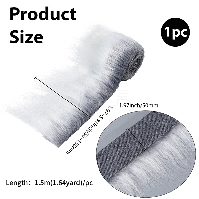 1Pc Artificial Wool Fabric for Christmas AJEW-GF0011-13B-1