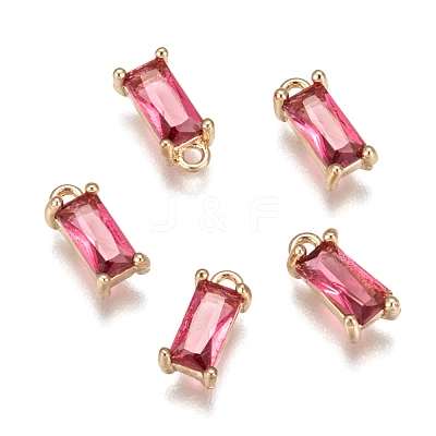 Transparent Glass Charms X-GLAA-T007-13F-1