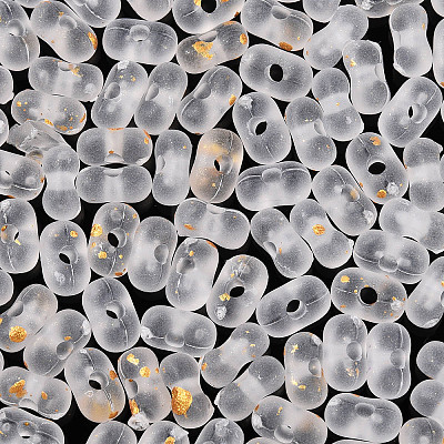 Gradient Color Transparent Frosted Acrylic Beads X1-OACR-M023-06J-1