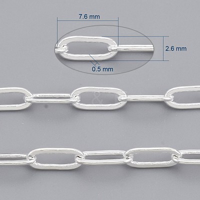 Brass Paperclip Chains X-CHC-S008-001D-S-1