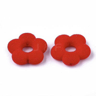 Flocky Acrylic Bead Frames OACR-T005-05-1