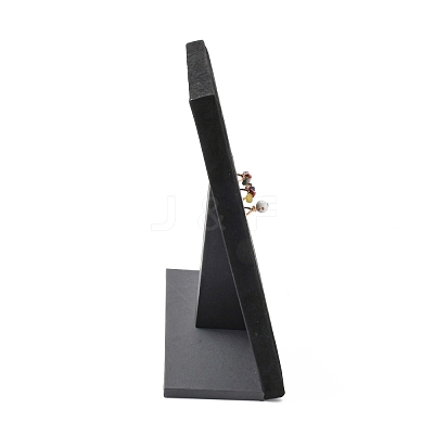 1Pc Wood Finger Ring Display Stands and 2Pcs Acrylic Ring Displays ODIS-PH0001-46-1