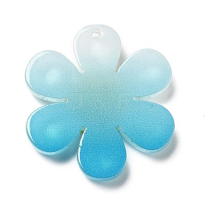 Gradient Color Transparent Acrylic Pendants OACR-H004-01D-1