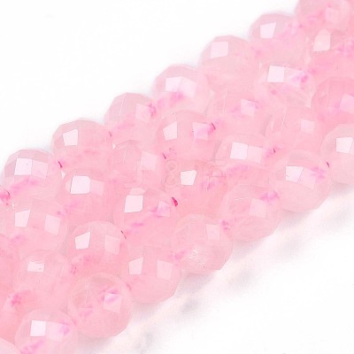 Natural Madagascar Rose Quartz Beads Strands G-S345-6mm-34-1