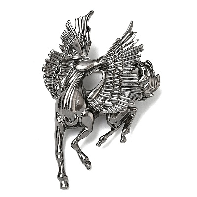 Horse Alloy Brooches for Backpack Clothes JEWB-L026-06B-1
