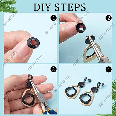 30Pcs 5 Style 304 Stainless Steel Stud Earring Findings STAS-SC0004-31-1