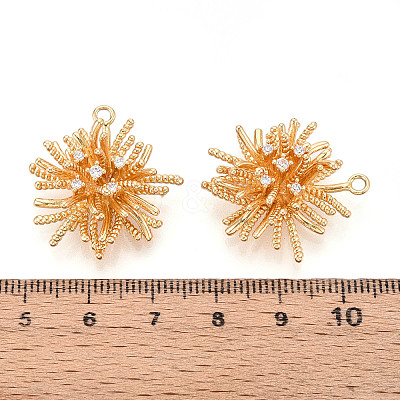 Brass Micro Pave Cubic Zirconia Pendants X1-KK-N263-127G-1