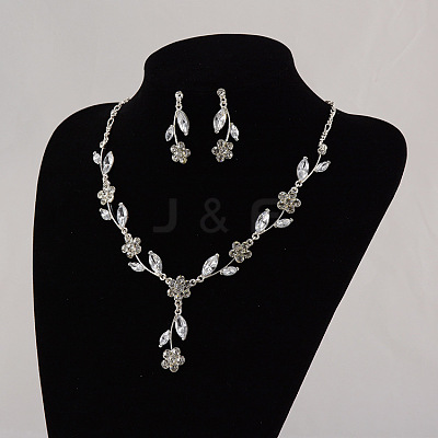 Alloy Rhinestone Jewelry Sets FS-WG30807-01-1