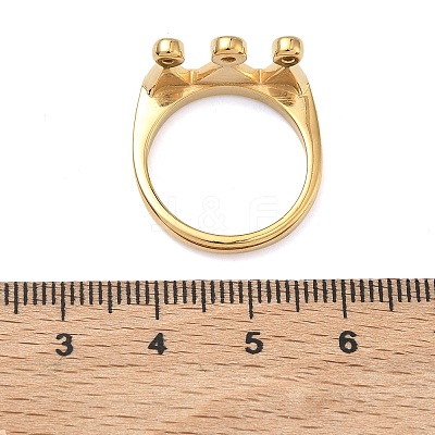 304 Stainless Steel Micro Pave Cubic Zirconia Finger Rings for Women RJEW-F205-01F-G-1