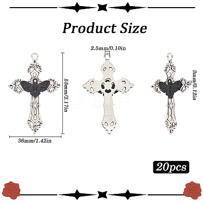 20Pcs Alloy Big Pendant FIND-SC0011-73-1