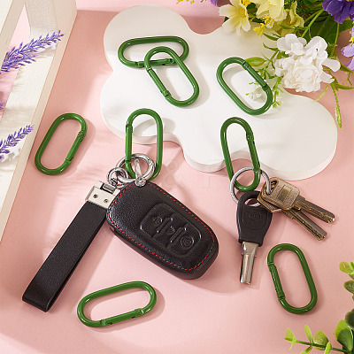 10Pcs Alloy Spring Gate Rings FIND-TA0009-25B-1