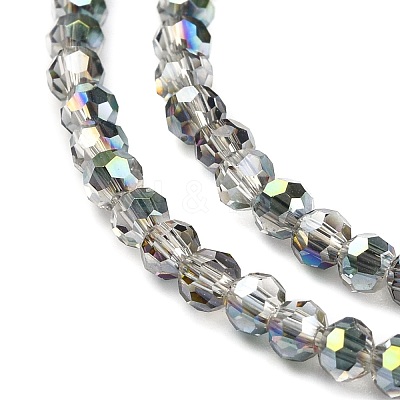 Electroplate Glass Beads Strands X-EGLA-D021-15-1