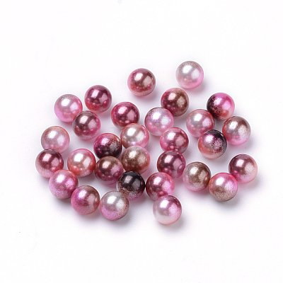 Rainbow Acrylic Imitation Pearl Beads OACR-R065-2.5mm-A10-1