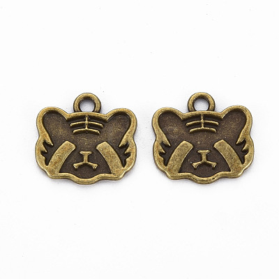 Tibetan Style Alloy Pendant Enamel Settings TIBEP-N010-008AB-RS-1