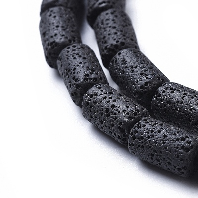 Natural Lava Rock Beads Strands X-G450-B11-1