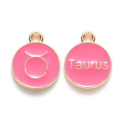 Alloy Enamel Pendants X-ENAM-S124-01B-03C-1