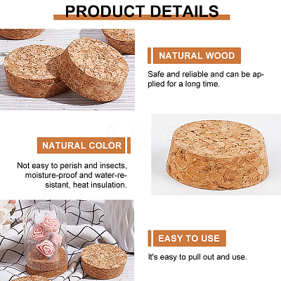 Cork Bottle Stopper FIND-WH0160-64D-1