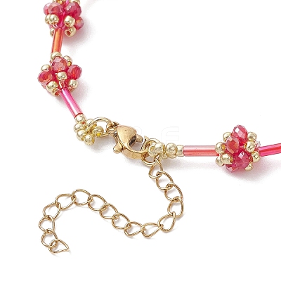 Glass Seed Beaded Bracelets for Women BJEW-MZ00216-02-1