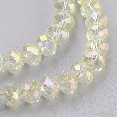 Electroplate Glass Beads Strands X-GLAA-K027-02AB-1