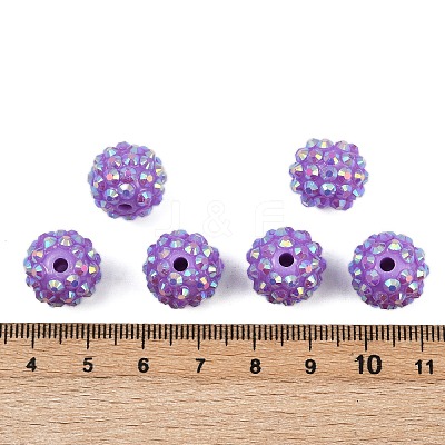 AB-Color Resin Rhinestone Beads RESI-S315-12x14-10-1