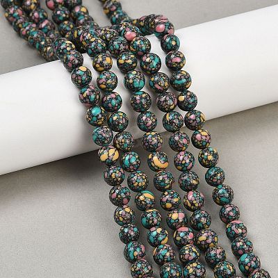 Natural Agate Beads Strands G-U030-C01-8mm-1