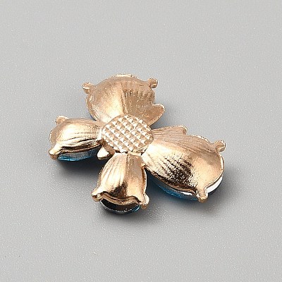 Light Gold Alloy Rhinestone Cabochons FIND-WH0173-340F-1